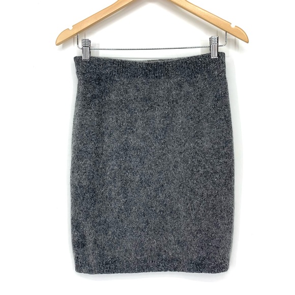 Vintage I.B. Diffusion Silk Nylon Angora Wool Blend Knit Mini Skirt Size Medium - Picture 5 of 12